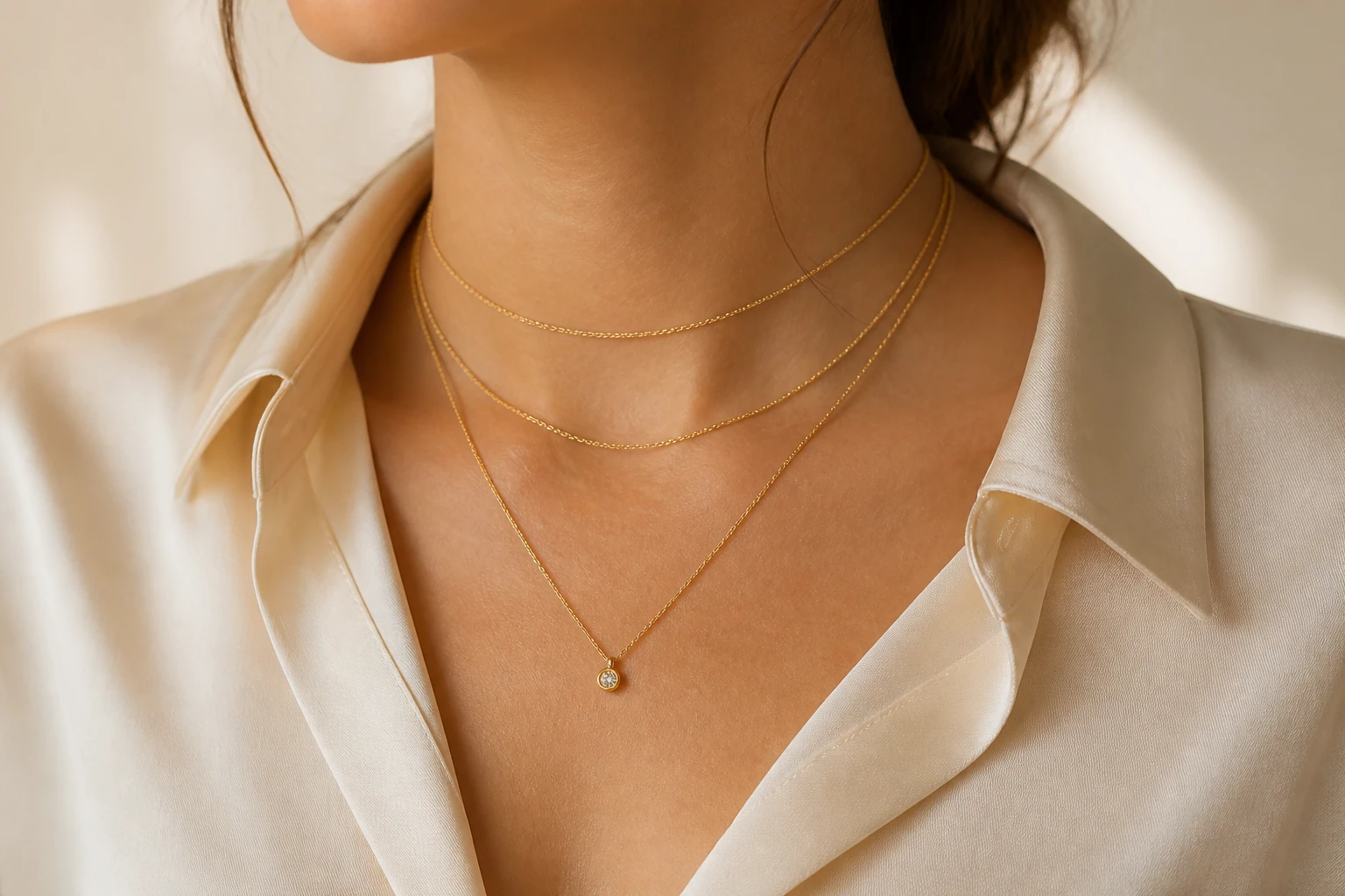 Orvielle necklace size guide