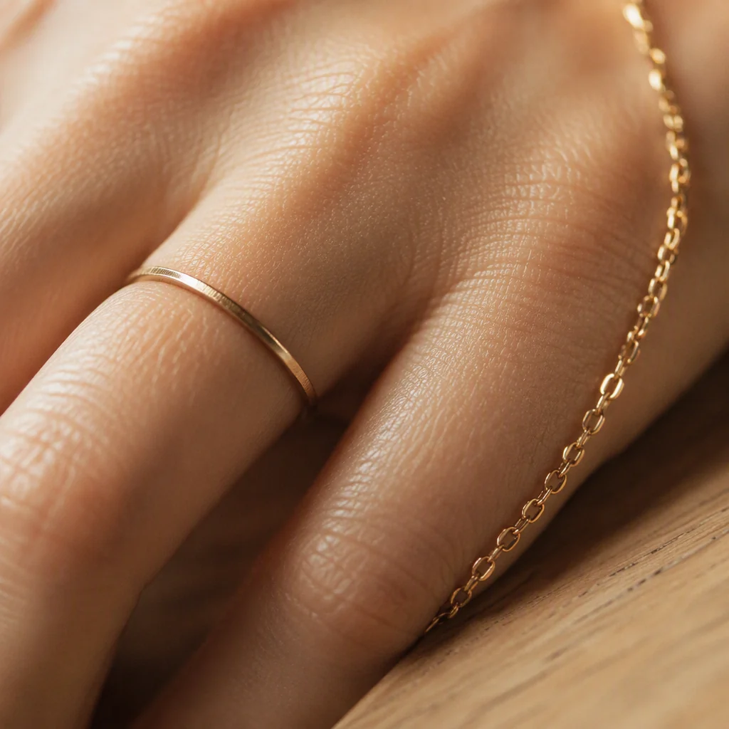 Orvielle jewelry worn in everyday life